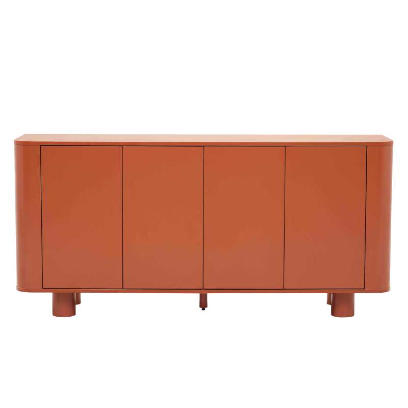 Büfett Orange, 4 Türen, 160 cm
