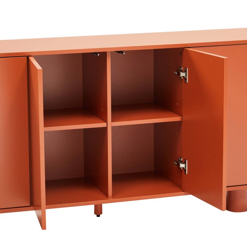 Büfett Orange, 4 Türen, 160 cm