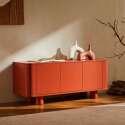TV-Möbel Orange, 120 cm, im skandinavischen Stil