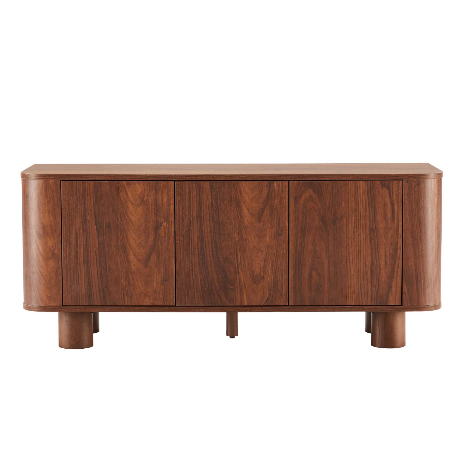 TV-Möbel in Holzoptik 120 cm skandinavischer Stil