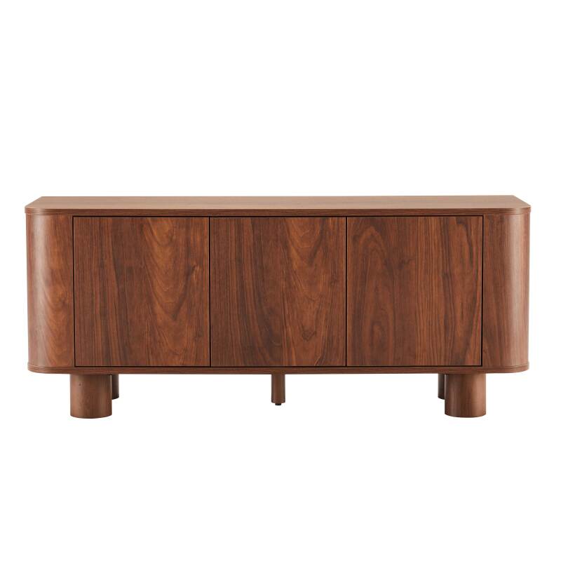 TV-Möbel in Holzoptik 120 cm skandinavischer Stil (4/8)