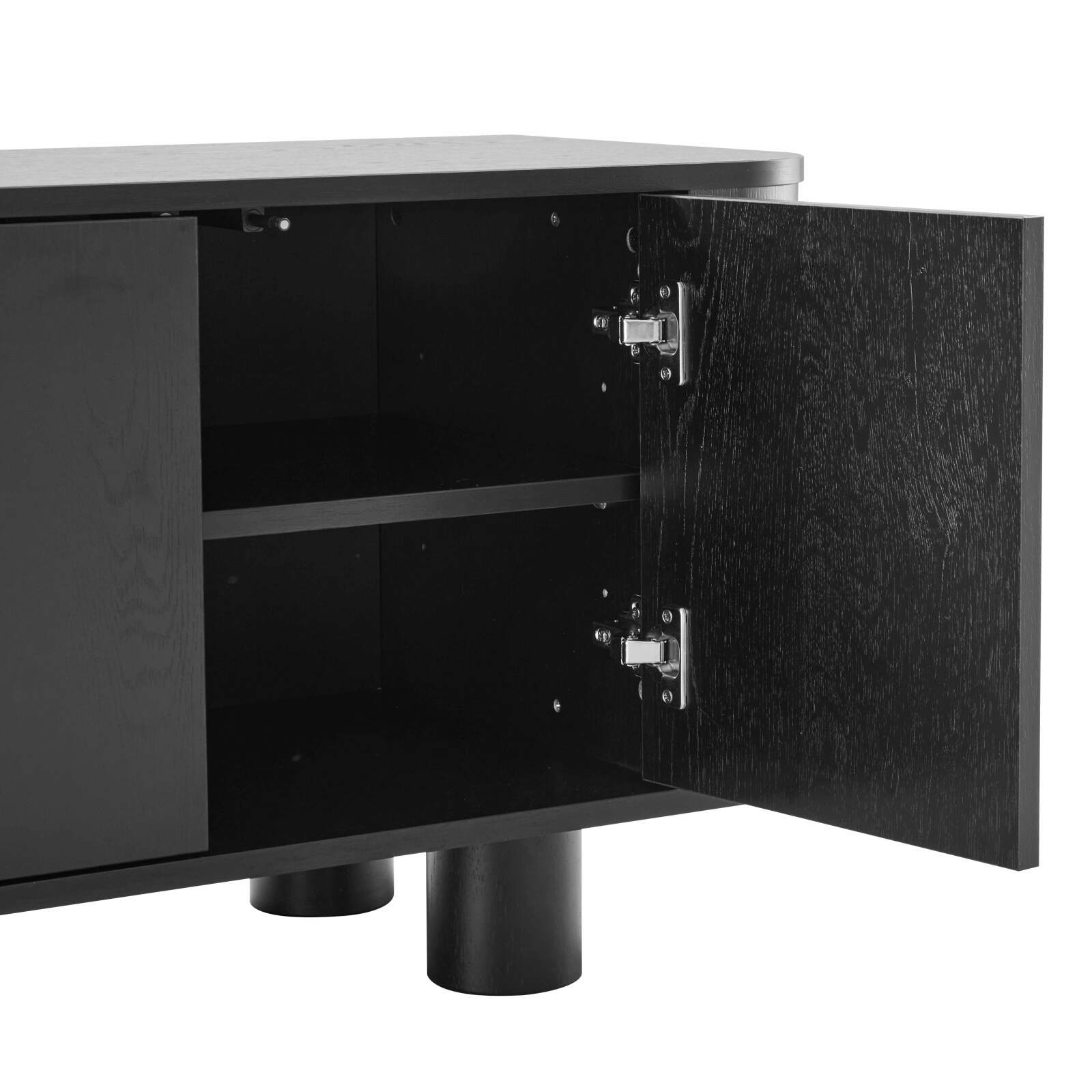 TV-Möbel in Holzoptik 120 cm skandinavischer Stil