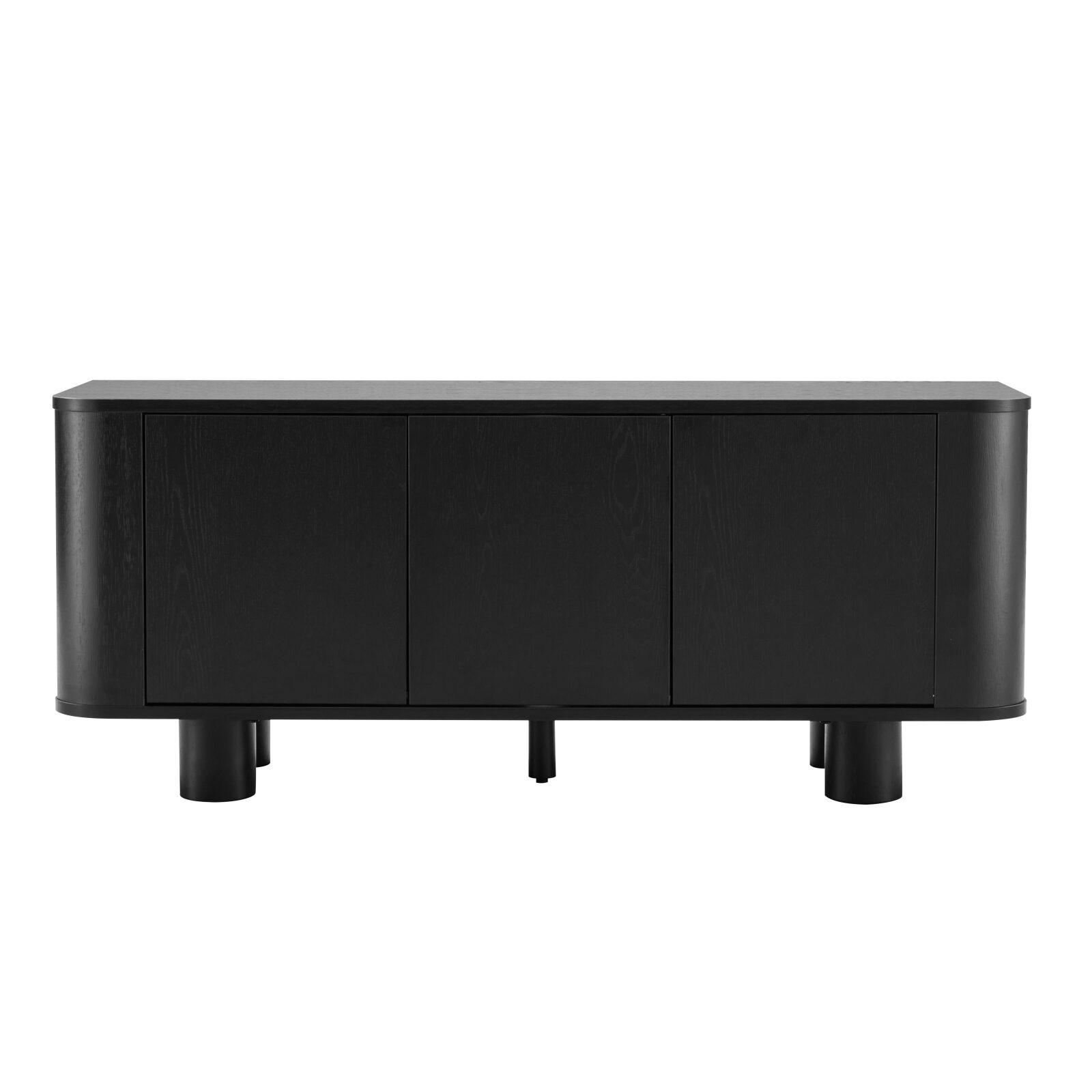 TV-Möbel in Holzoptik 120 cm skandinavischer Stil