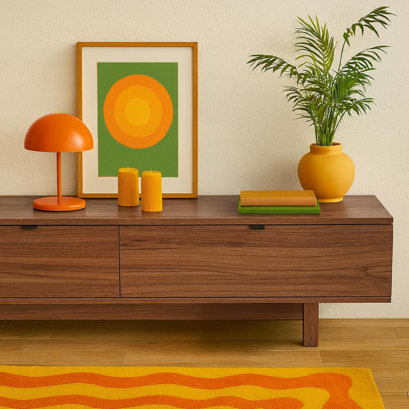 TV-Möbel 160 cm Holzoptik industrial