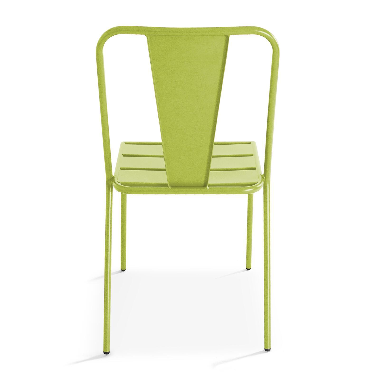 Bistro-Gartenstuhl aus Metall