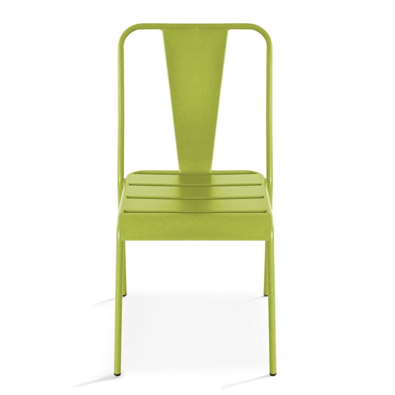 Bistro-Gartenstuhl aus Metall (4/6)