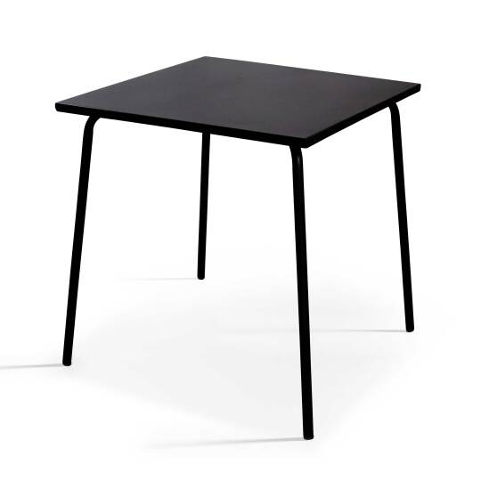 Gartentisch Quadratisch aus Metall, 4 Personen, 70x70 cm | Oviala
