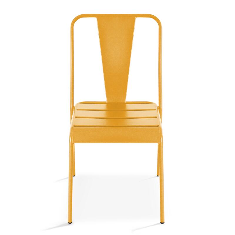 Bistro-Gartenstuhl aus Metall (4/6)