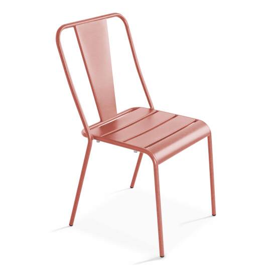 Bistro-Gartenstuhl aus Metall