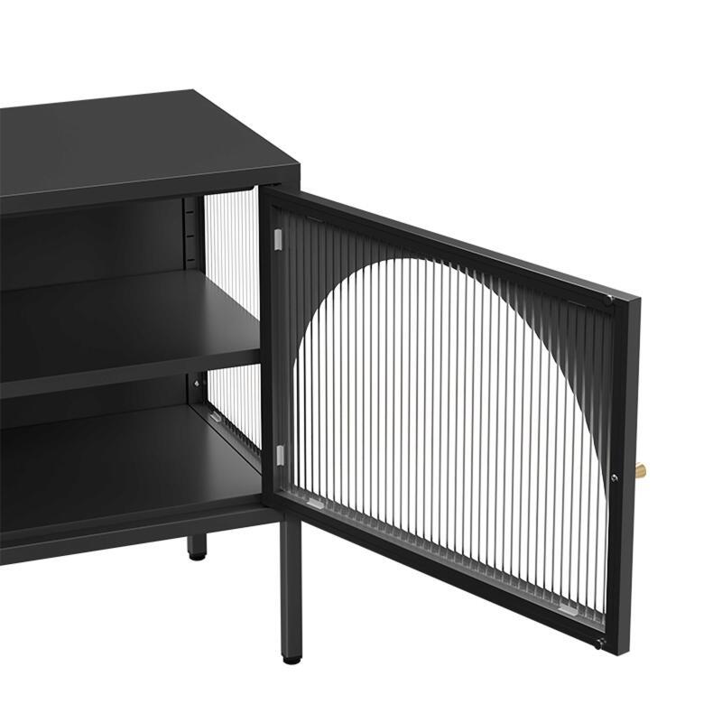 TV-Möbel 115 cm aus Metall im modernen Stil