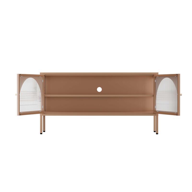 TV-Möbel 115 cm aus Metall im modernen Stil (4/8)