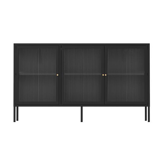 Sideboard aus Metall, 3 Türen, 140 cm | Oviala