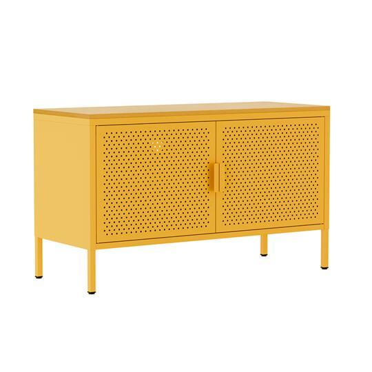 Sideboard aus Metall, 2 Türen, 100 cm | Oviala