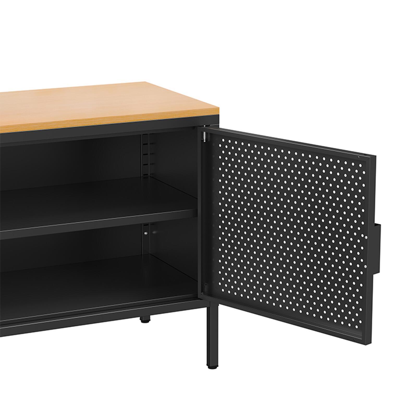 Büfett aus Metall, 2 Türen, 100 cm