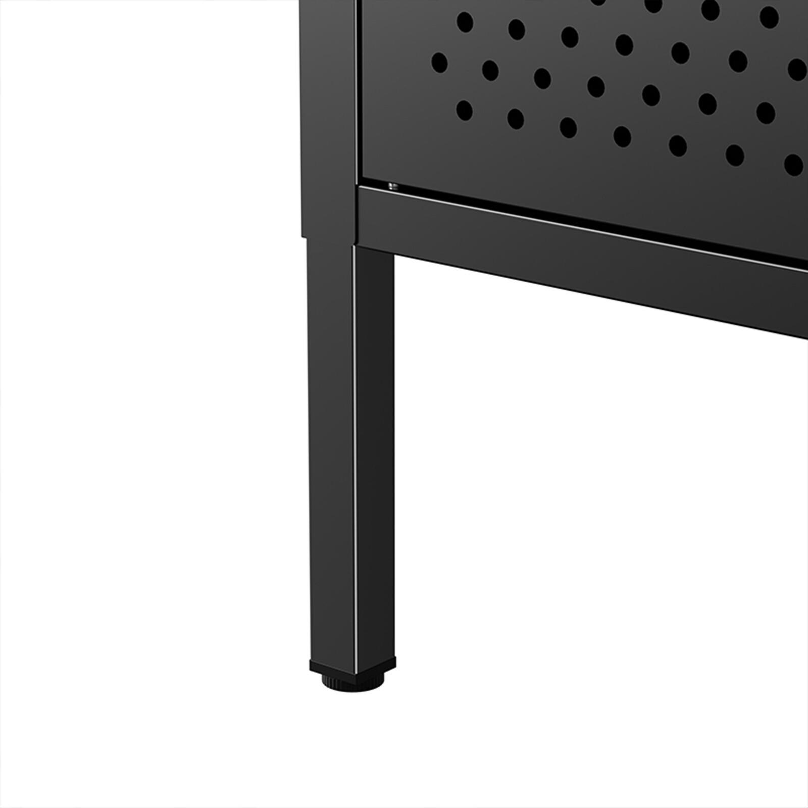 Büfett aus Metall, 2 Türen, 100 cm