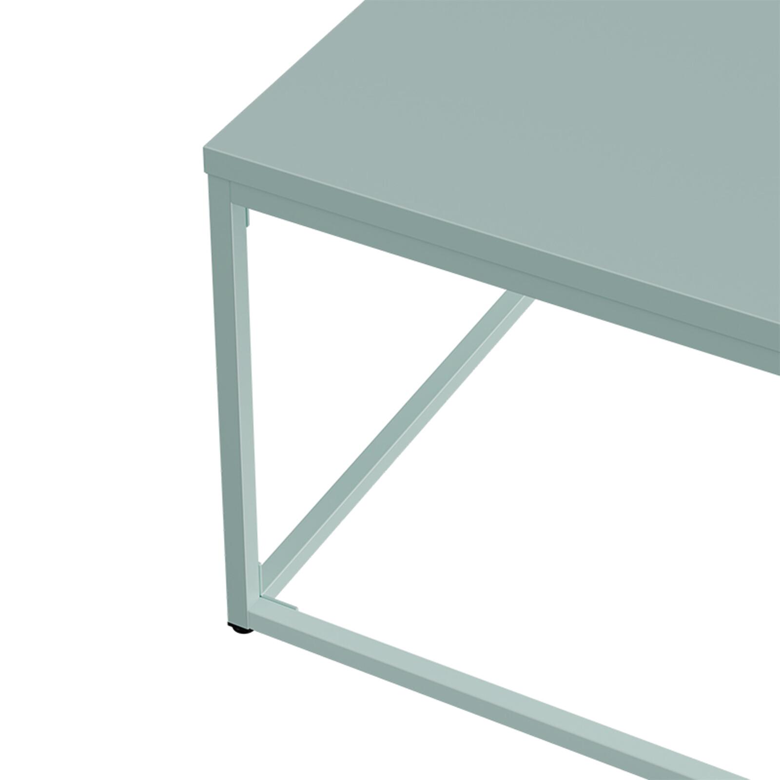 Couchtisch quadratisch, aus Metall, 120x40 cm