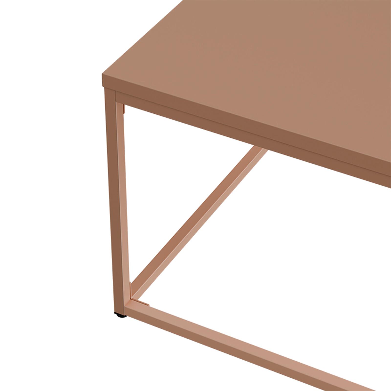 Couchtisch quadratisch, aus Metall, 120x40 cm