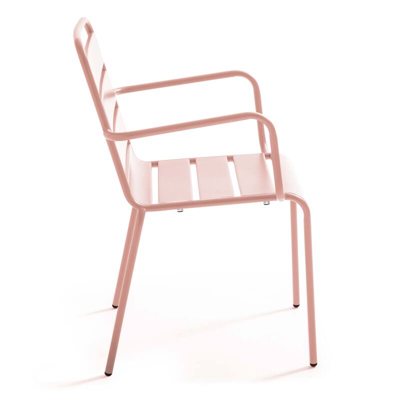 Gartentisch aus Metall, 180x90 cm, und 8 Stühle mit Armlehnen (8/9)