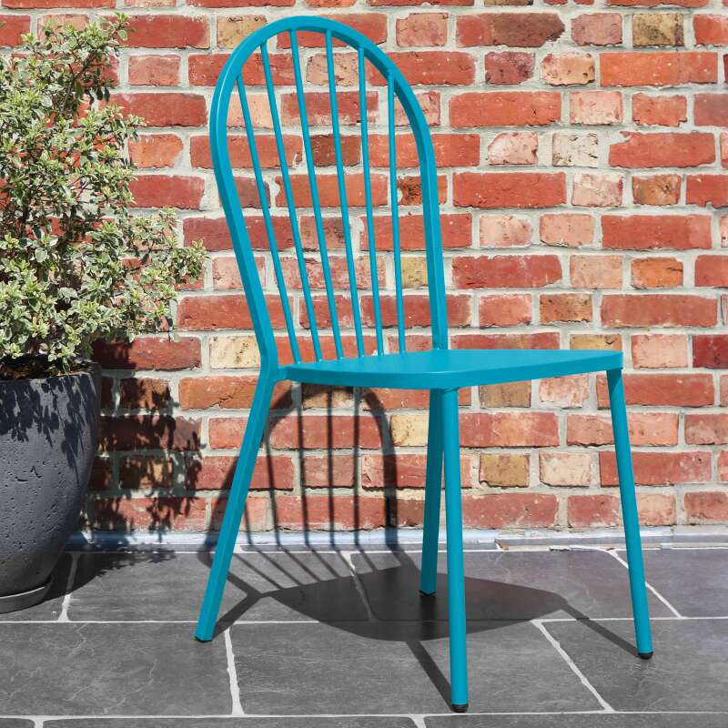 Gartenstuhl Pariser Bistro-Stil aus durchbrochenen Metall Design - Lifestyle