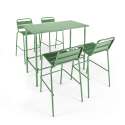 Hoher Garten-Hochtisch (120 x 60 x 105 cm) aus thermolackiertem Stahl
