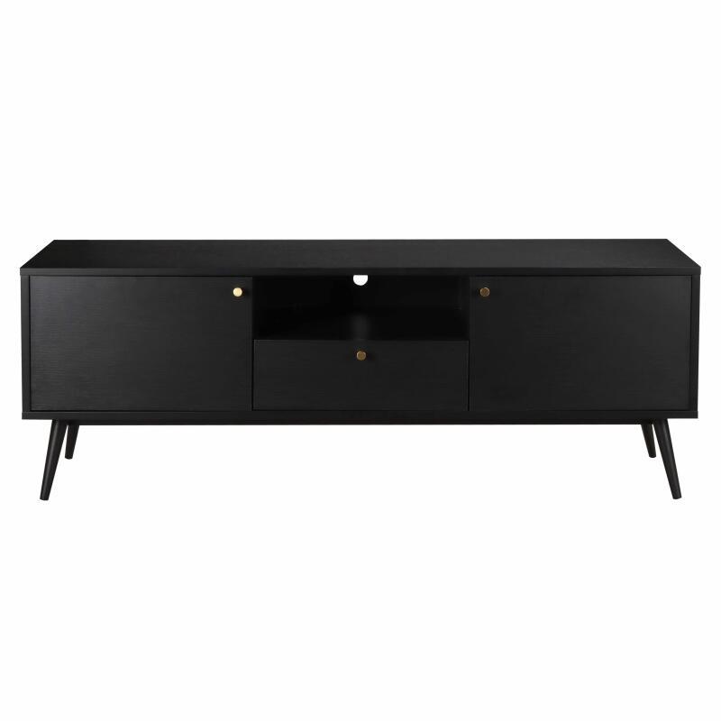 TV-Möbel aus hellem Holz und Weißeffekt 150 cm Skandinavischer