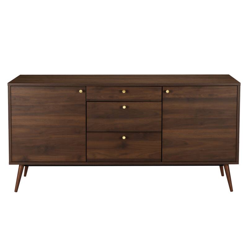 Büfett designerin heller Holzoptik, 2 Türen, 3 Schubladen, 150 cm (4/6)