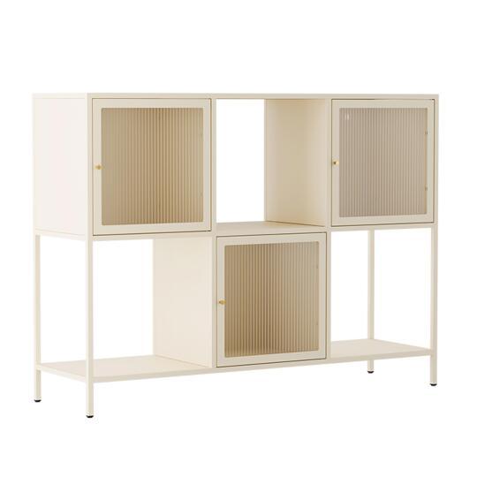 Büfett aus Metall, 3 Türen, 120 cm