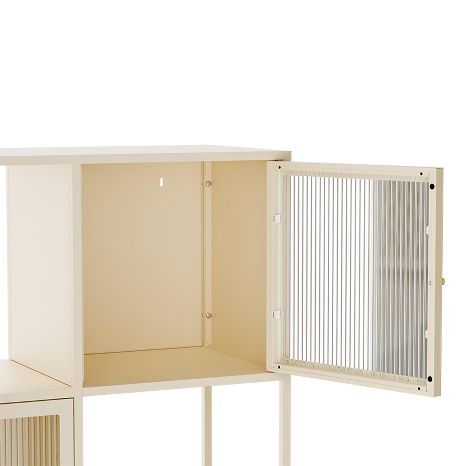 Büfett aus Metall, 3 Türen, 120 cm