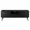 TV-Möbel aus schwarzer Holzeffekt 150 cm design