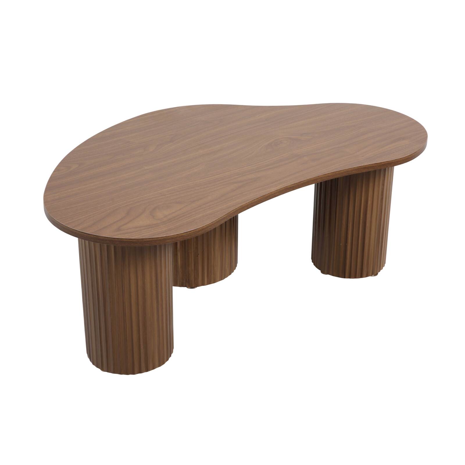 Couchtisch Design, mit organischer Form, 100x60 cm