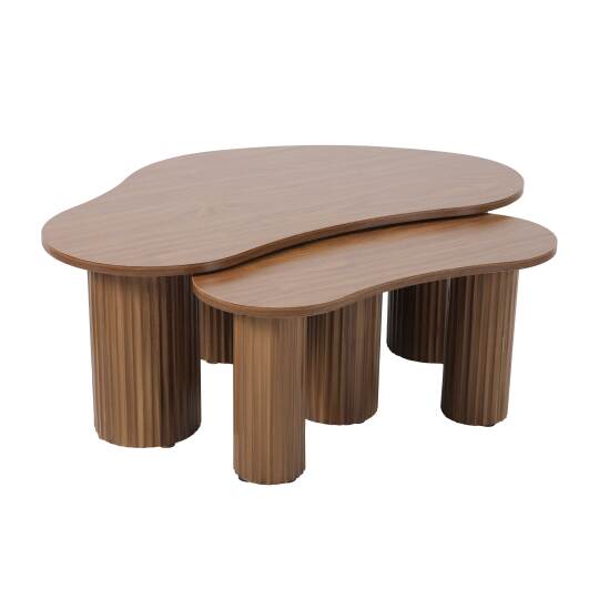 Satztische Design, mit organischer Form, 42x70 cm und 60x100 cm | Oviala