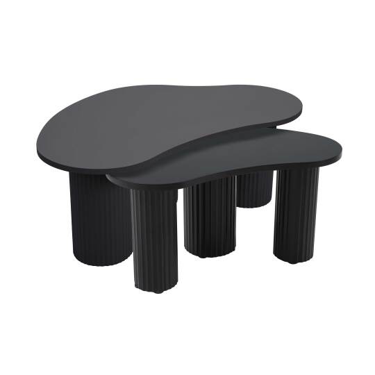 Satztische Design, mit organischer Form, 42x70 cm und 60x100 cm