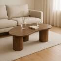 Couchtisch Design, mit organischer Form, 100x60 cm
