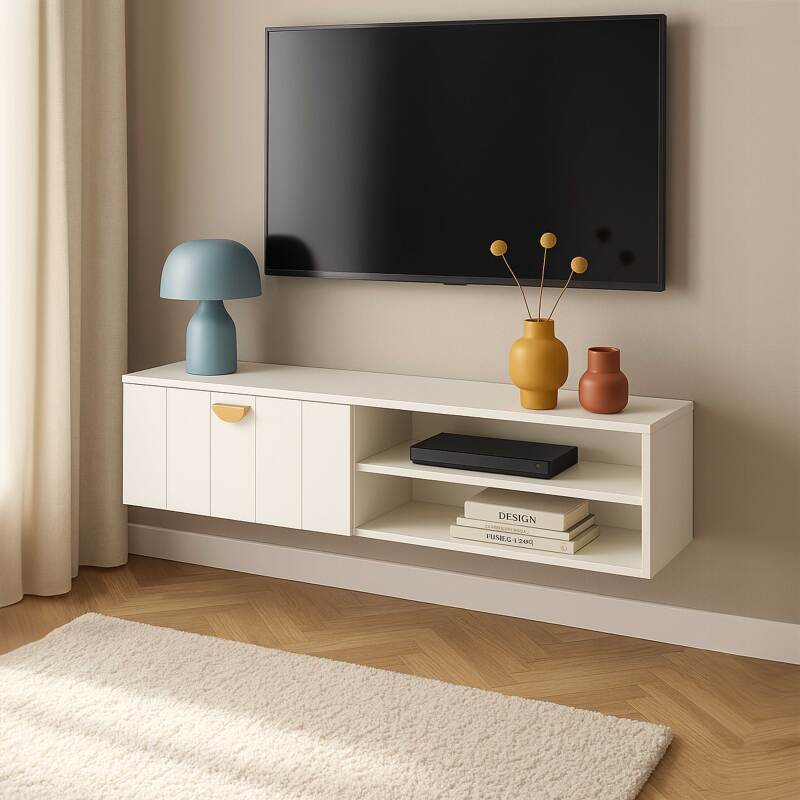 Hängendes TV-Möbel, 120 cm, Bohemian Stil