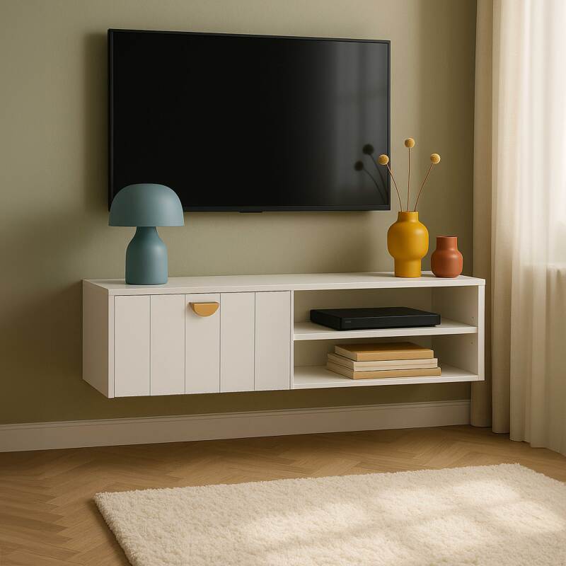 Hängendes TV-Möbel, 120 cm, Bohemian Stil
