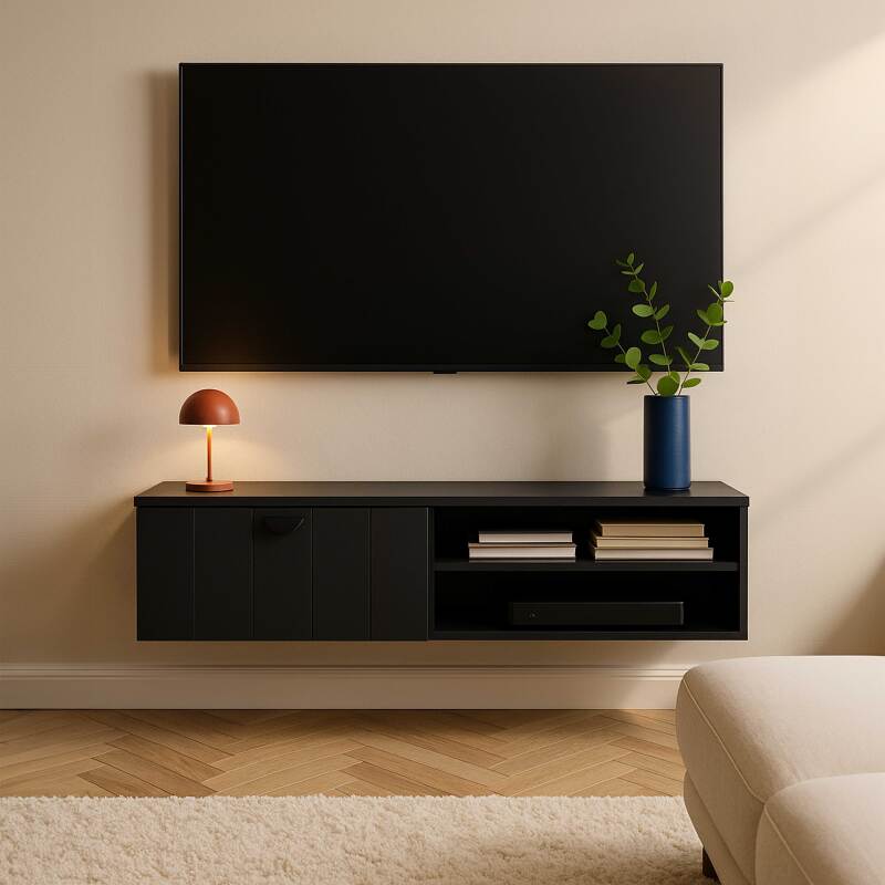 Hängendes TV-Möbel, 120 cm, Bohemian Stil 