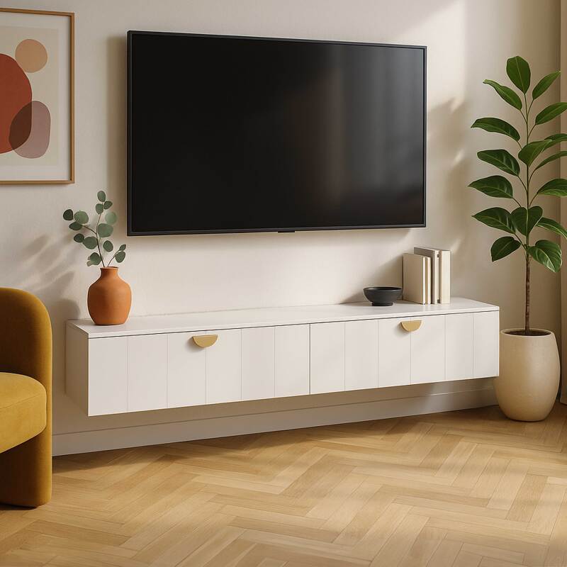 Hängendes TV-Möbel, 160 cm, Bohemian Stil 