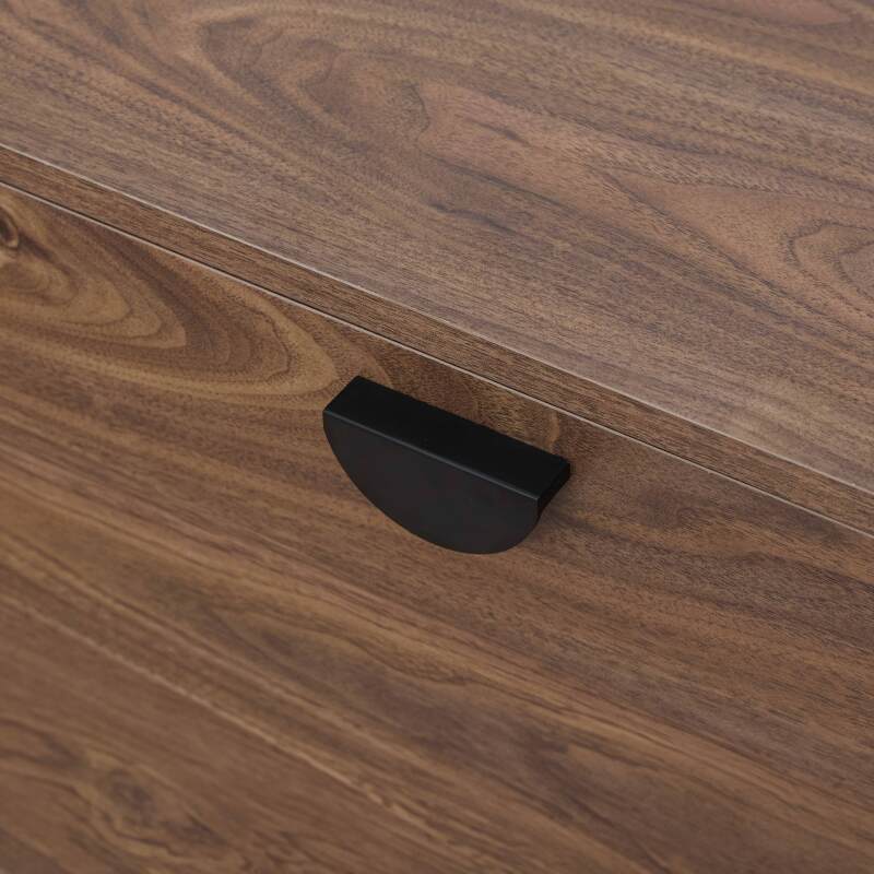 Hängendes TV-Möbel, Holzoptik, 120 cm, industrielles Stil   (4/5)