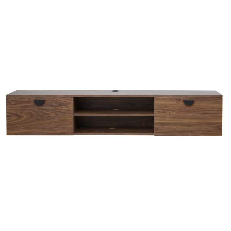 Hängendes TV-Möbel, Holzoptik, 160 cm, industrielles Stil (2/6)