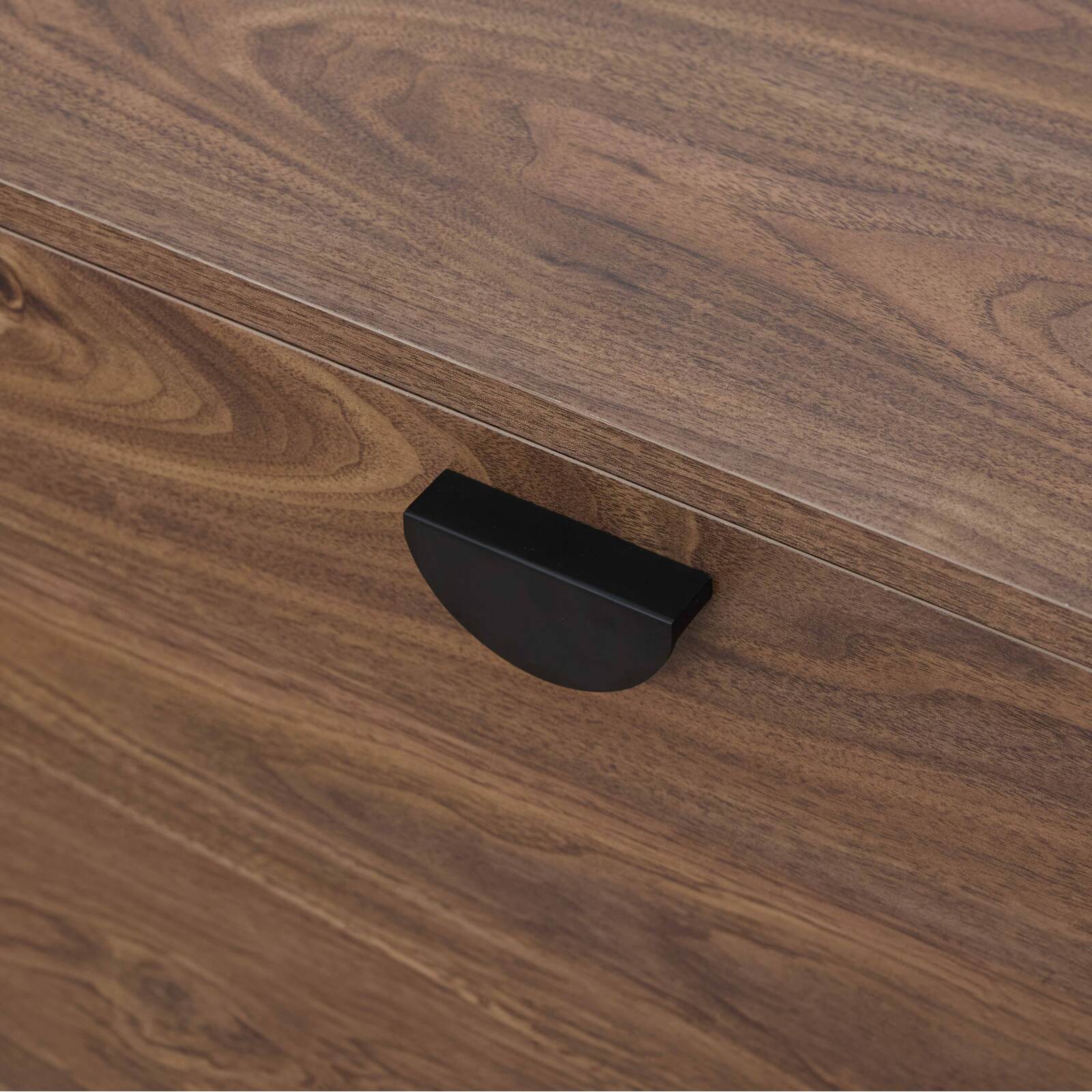 Hängendes TV-Möbel, Holzoptik, 160 cm, industrielles Stil