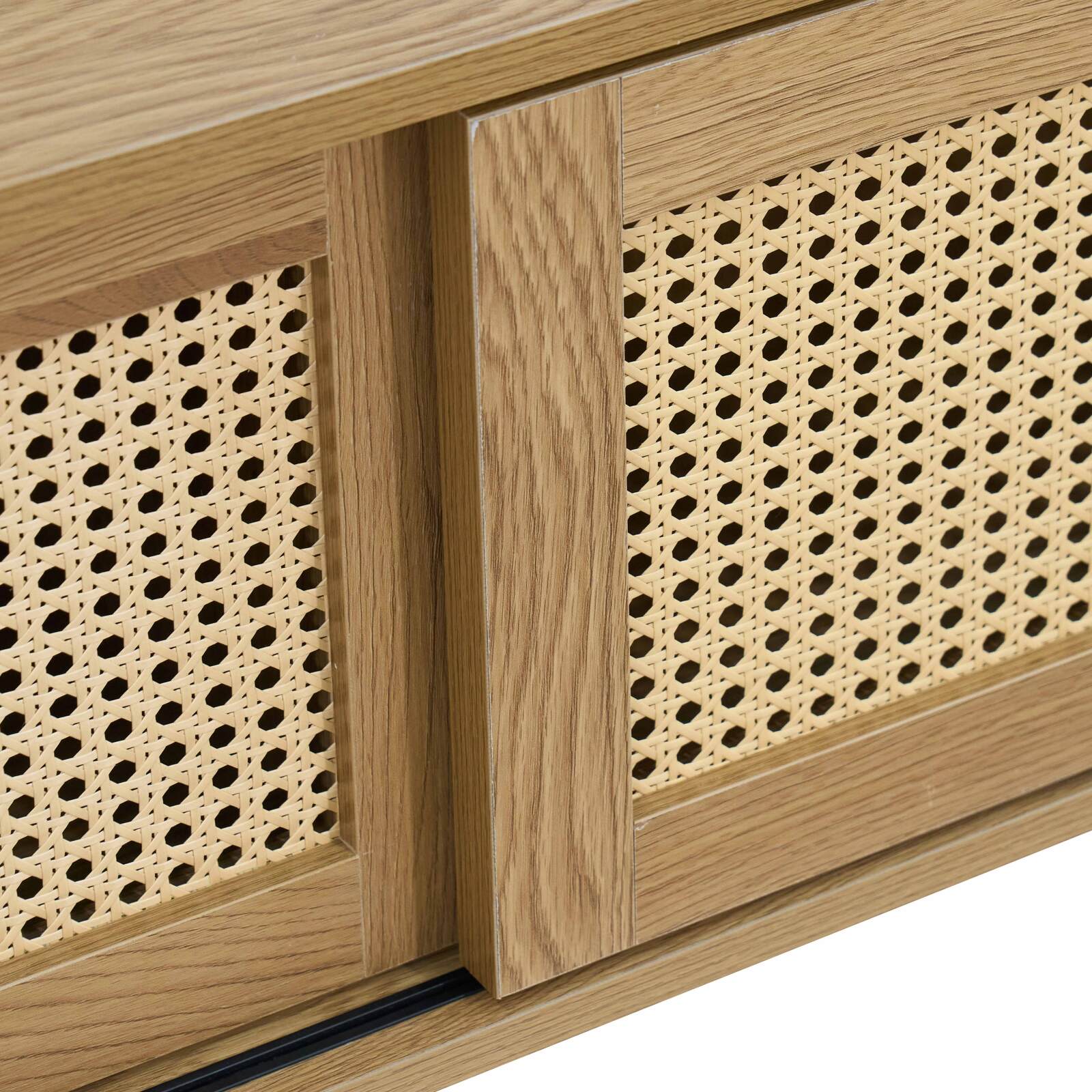 Hängendes TV-Möbel, heller Holzoptik,160 cm, Bohème-Stil