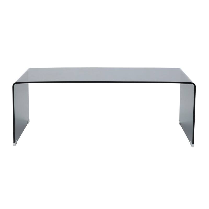 Couchtisch rechteckig, aus gehärtetem Glas, 110x50 cm (3/8)