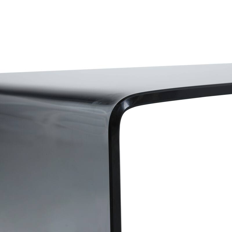 Couchtisch rechteckig, aus gehärtetem Glas, 110x50 cm (5/8)