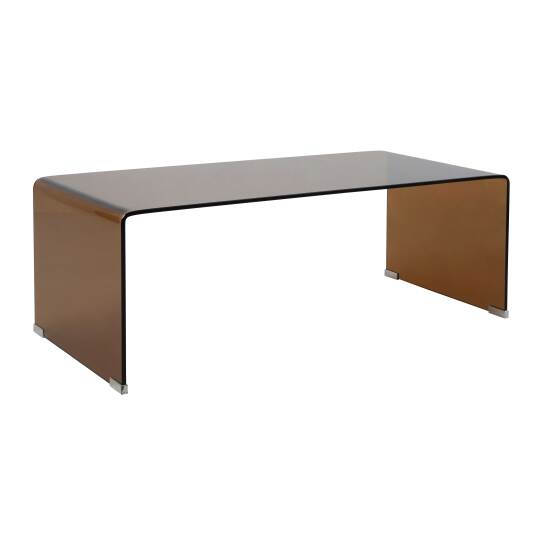 Couchtisch rechteckig, aus gehärtetem Glas, 110x50 cm | Oviala