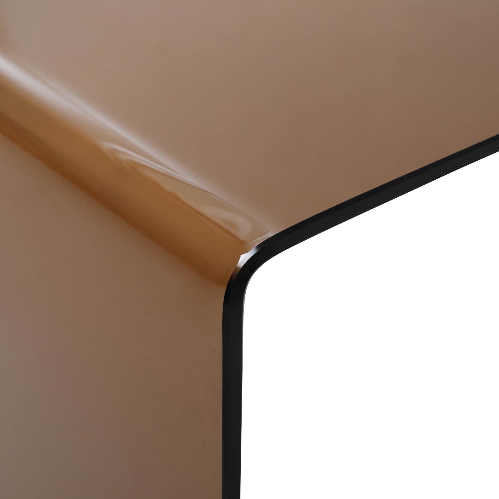 Couchtisch rechteckig, aus gehärtetem Glas, 110x50 cm