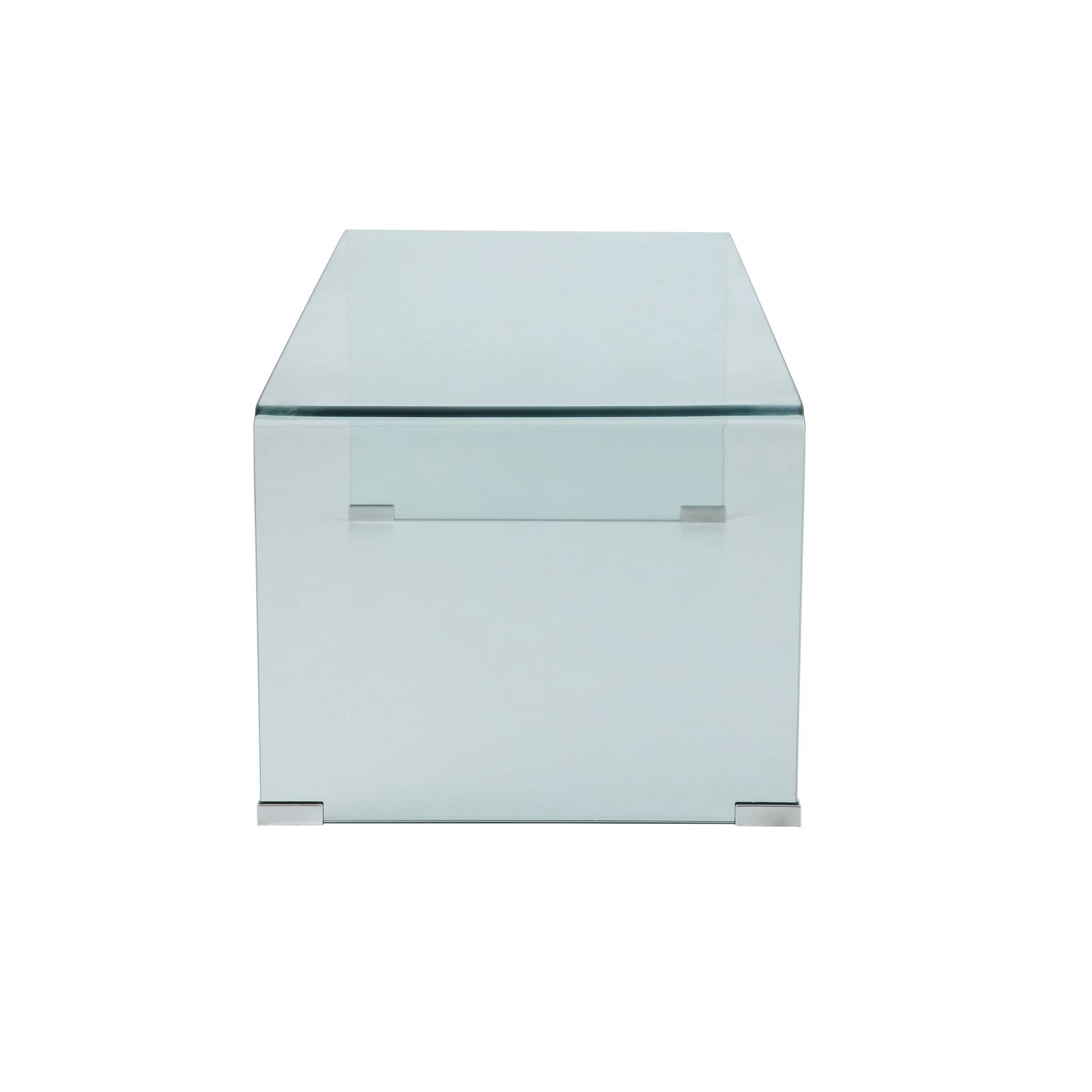 Couchtisch rechteckig, aus gehärtetem Glas, 110x50 cm