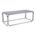 Couchtisch rechteckig, aus gehärtetem Glas, 110x50 cm