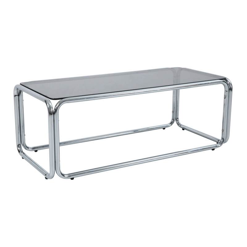 Couchtisch rechteckig, aus gehärtetem Glas, 110x50 cm