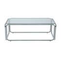 Couchtisch rechteckig, aus gehärtetem Glas, 110x50 cm