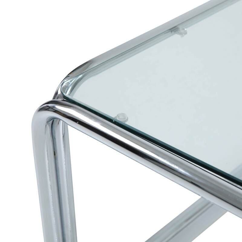 Couchtisch rechteckig, aus gehärtetem Glas, 110x50 cm